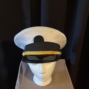 Bernardo Black and Gold Nautical Hat